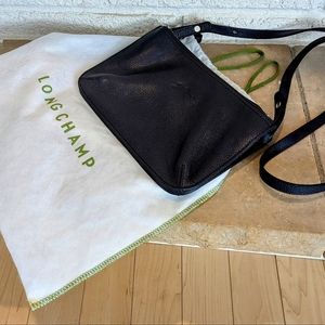 Longchamp Cross-body Navy Leather Purse - Used once!